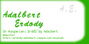 adalbert erdody business card